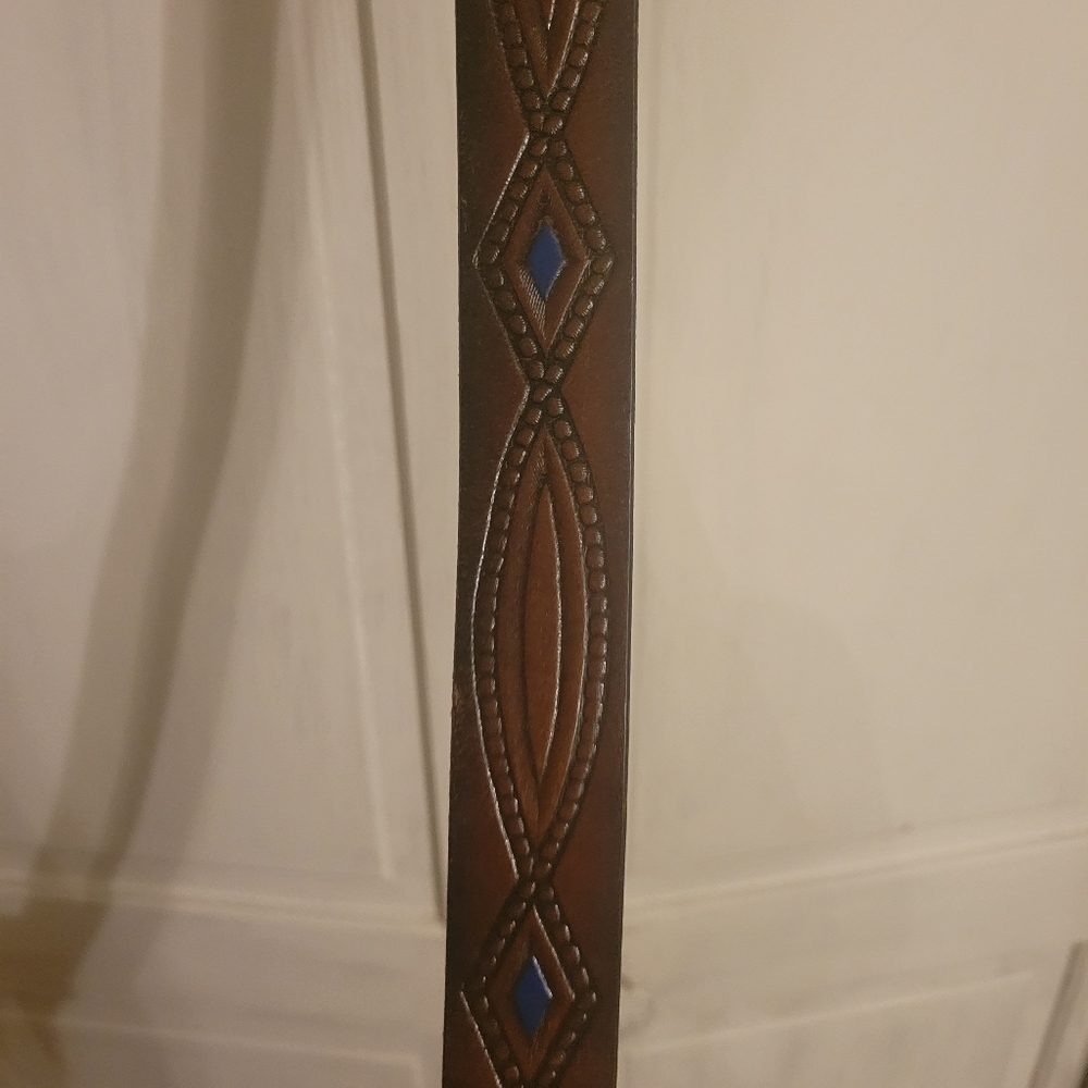 Top grain cowhide belt